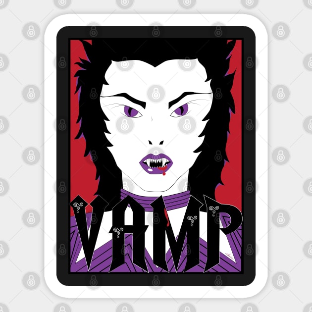 Vamp Sticker by PrettyGhoul